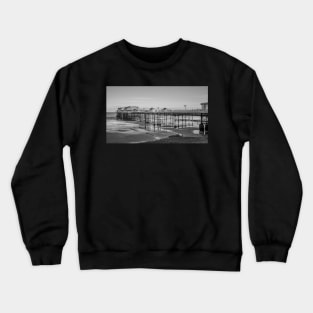 Side on view of Cromer pier on the North Norfolk coast Crewneck Sweatshirt